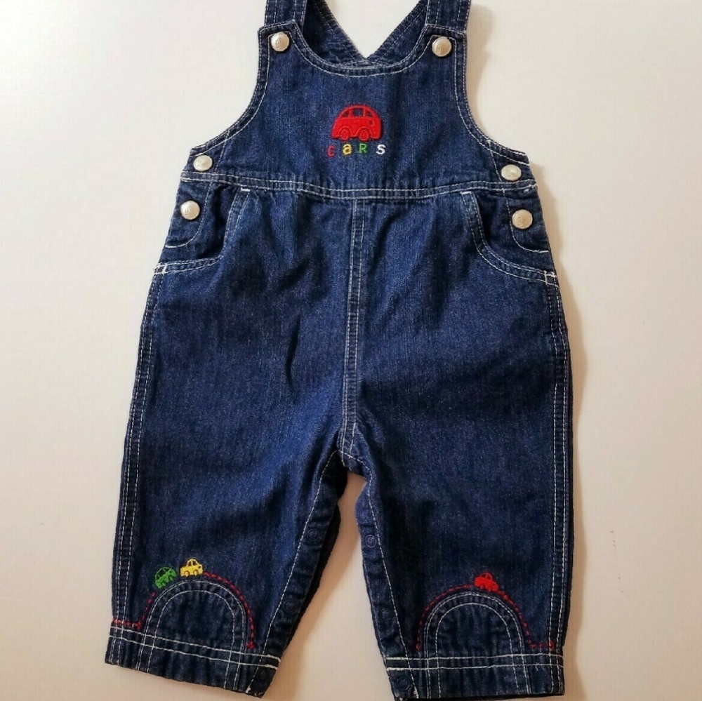 Vintage Gymboree 2001 Cars Denim Romper 3-6M Boys - Picture 9 of 9